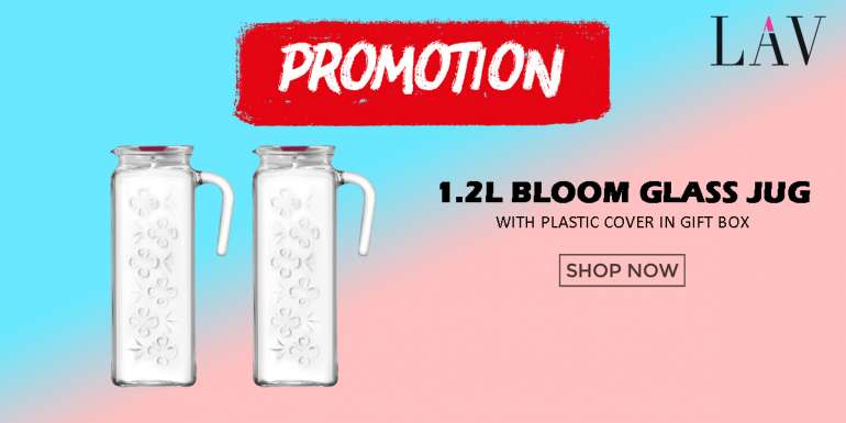 LAV 1.2L Bloom Glass Jug